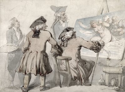The Connoisseurs by Thomas Rowlandson