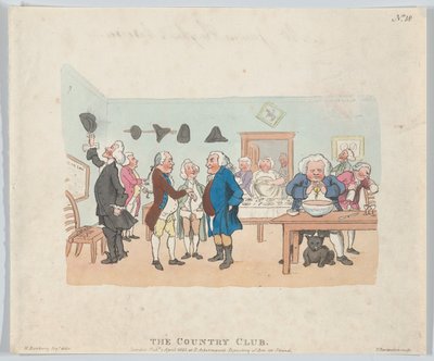 The Country Club, April 7, 1803 by Thomas Rowlandson