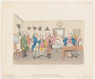 The Country Club, April 7, 1803 by Thomas Rowlandson