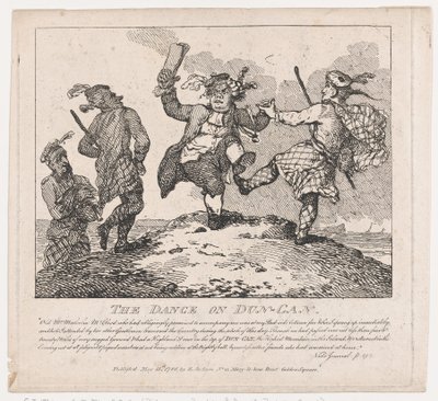 The Dance on Dun-Can Picturesque Beauties of Boswell, Part the Second by Thomas Rowlandson