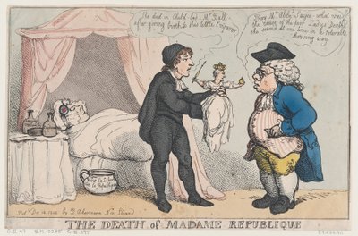 The Death of Madame Republique, December 14, 1804 by Thomas Rowlandson