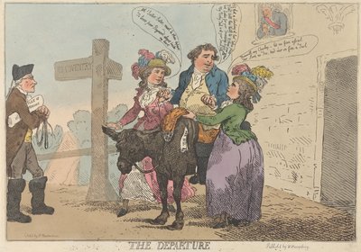 The Departure by Thomas Rowlandson