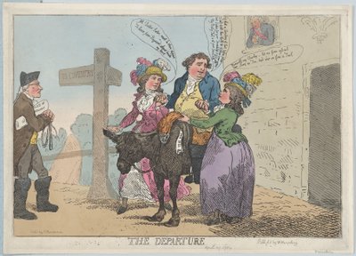 The Departure by Thomas Rowlandson