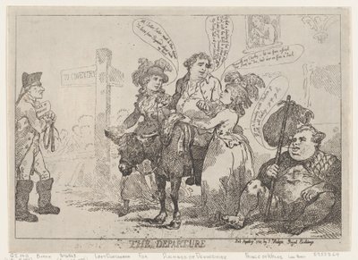 The Departure by Thomas Rowlandson