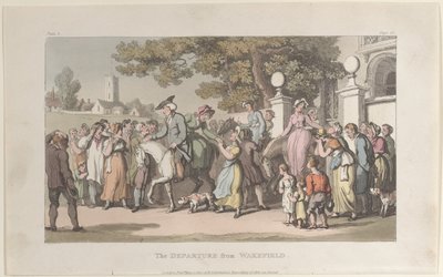 The Departure from Wakefield, from The Vicar of Wakefield by Thomas Rowlandson