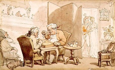 The Dicers by Thomas Rowlandson