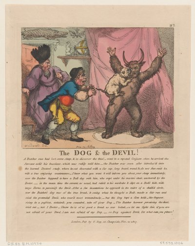The Dog & The Devil by Thomas Rowlandson