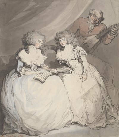 The Duchess of Devonshire and the Countess of Bessborough by Thomas Rowlandson
