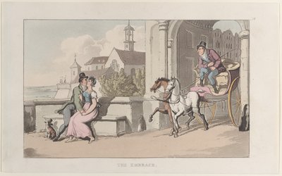 The Embrace, from Journal of Sentimental Travels in the Southern Provinces of France by Thomas Rowlandson
