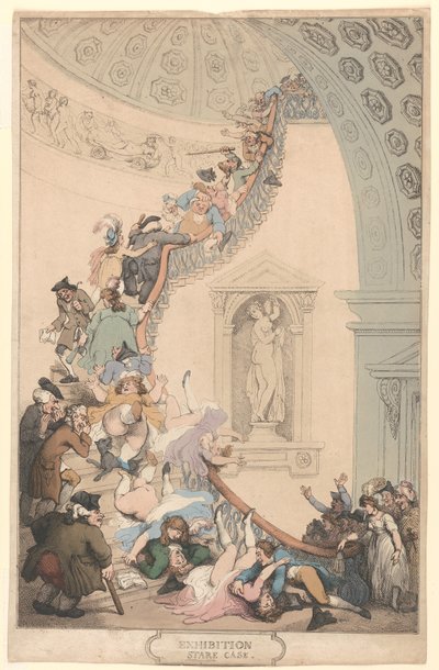 The Exhibition "Stare-Case" by Thomas Rowlandson