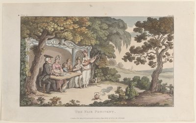 The Fair Penitent, from The Vicar of Wakefield, May 1, 1817 by Thomas Rowlandson