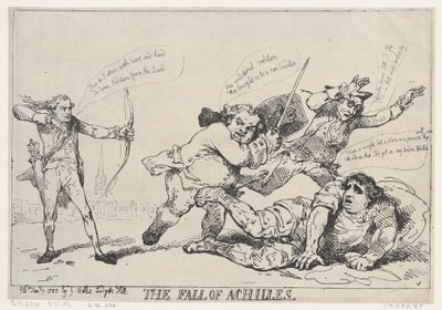 The Fall of Achilles by Thomas Rowlandson