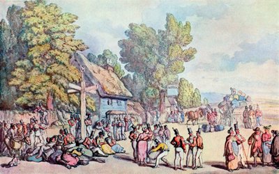 The Falmouth Road by Thomas Rowlandson