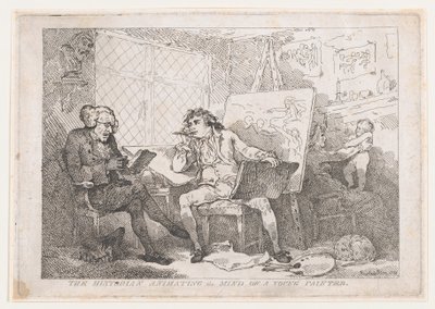 The Historian Animating The Mind of A Young Painter, 1784 by Thomas Rowlandson
