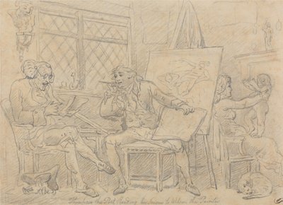The Historian Animating the Mind of the Young Painter by Thomas Rowlandson