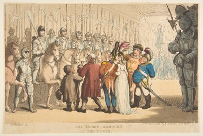 The Horse Armoury in the Tower by Thomas Rowlandson