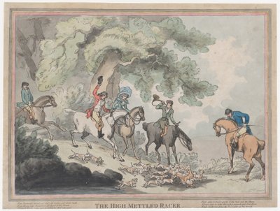 The Hunter from The Life of a Racehorse, or The High-Mettled Racer by Thomas Rowlandson