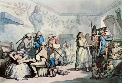 The Interior of a French Barracks, 1787, 1929 by Thomas Rowlandson
