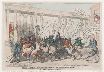 The Irish Ambassadors Extraordinary, A Gallante Show, March 7, 1789 by Thomas Rowlandson