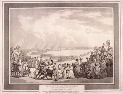 The Light Horse Volunteers of London & Westminster, 1798 by Thomas Rowlandson