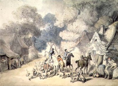 The Meet by Thomas Rowlandson