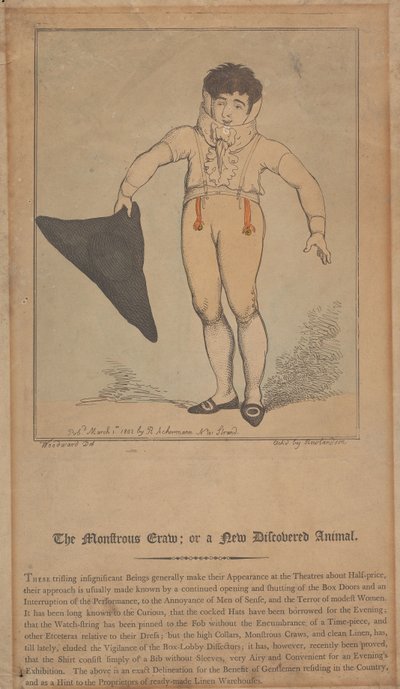 The Monstrous Craw; or a Newly Discovered Animal by Thomas Rowlandson