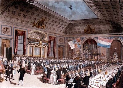 The Patriotic Dinner Held at the City of London Tavern by Thomas Rowlandson
