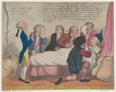 The Political Death and Last Will and Testament of Johnny Mac-Cree by Thomas Rowlandson