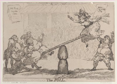The Poll, April 12, 1784 by Thomas Rowlandson