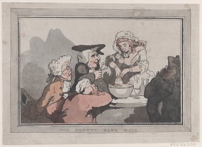The Pretty Barr Maid, October 20, 1786 by Thomas Rowlandson
