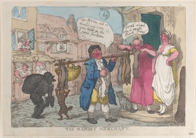 The Rabbit Merchant by Thomas Rowlandson