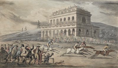 The Rev. Dr. Syntax Loses his Money on the Raceground at York by Thomas Rowlandson