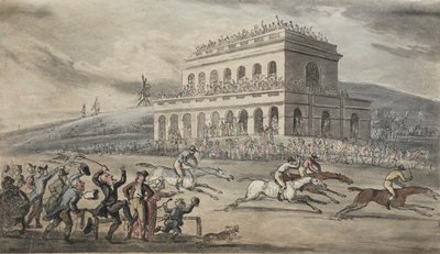 The Rev. Dr. Syntax Loses His Money on the Raceground at York by Thomas Rowlandson