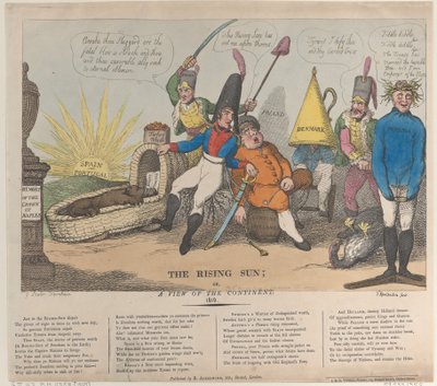 The Rising Sun, Or, A View of the Continent by Thomas Rowlandson
