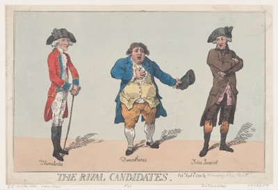 The Rival Candidates by Thomas Rowlandson