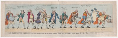 The Rochester Address or The Corporation Going To Eat Roast Pork and Oysters with..., April 4, 1789 by Thomas Rowlandson