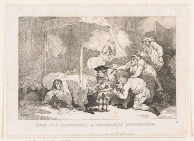 The Sad Discovery of the Graceless Apprentice by Thomas Rowlandson