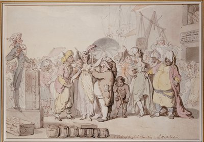 The Sale of English Beauties in the East Indies by Thomas Rowlandson