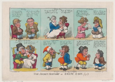 The Secret History of Crim Con, Fig 1, August 18, 1808 by Thomas Rowlandson