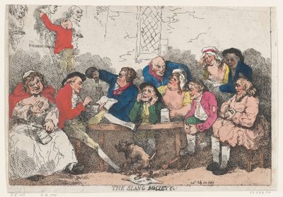 The Slang Society by Thomas Rowlandson