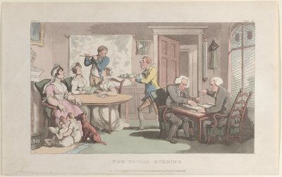 The Social Evening, from The Vicar of Wakefield by Thomas Rowlandson
