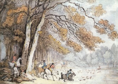 The Stag Hunt by Thomas Rowlandson