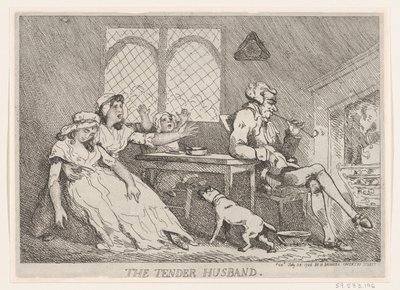 The Tender Husband by Thomas Rowlandson