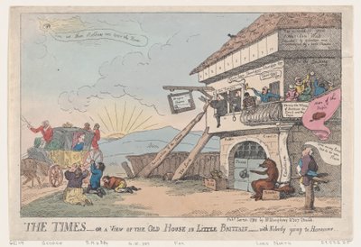 The Times - Or A View Of The Old House In Little Brittain, January 23, 1784 by Thomas Rowlandson
