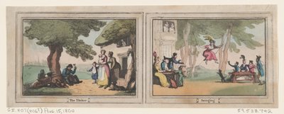 The Tinker and Swinging, August 15, 1800 by Thomas Rowlandson