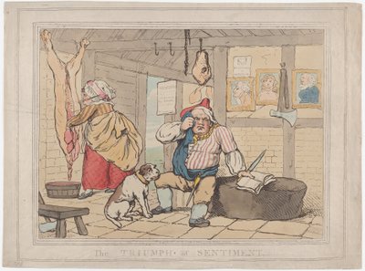 The Triumph of Sentiment by Thomas Rowlandson