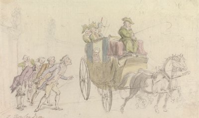 The Vicar of Wakefield: Attendance on a Nobleman by Thomas Rowlandson