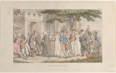 The Weddings, from The Vicar of Wakefield by Thomas Rowlandson