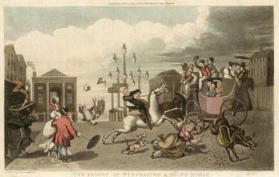 The Result of Purchasing a Blind Horse by Thomas Rowlandson