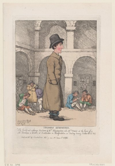 Thomas Simmons by Thomas Rowlandson